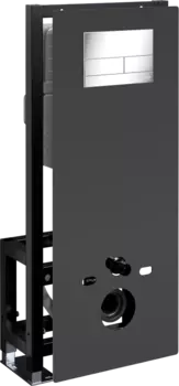 Система инсталляции для унитазов Wasserkraft Glan 66TLT.010.ME.BL.CH04 с кнопкой смыва хром