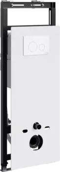 Система инсталляции для унитазов Wasserkraft Salm 27TLT.010.ME.WH.WM02 с кнопкой смыва матовой белой