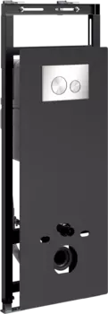 Система инсталляции для унитазов Wasserkraft Salm 27TLT.010.ME.BL.BN02 с кнопкой смыва никель