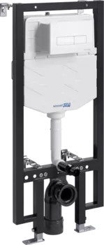Система инсталляции для унитазов Wasserkraft Vils 56TLT.010.ME.WM03 с кнопкой смыва матовой белой