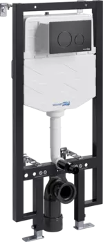 Система инсталляции для унитазов Wasserkraft Vils 56TLT.010.ME.MB02 с кнопкой смыва матовой черной