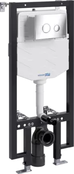 Система инсталляции для унитазов Wasserkraft Vils 56TLT.010.ME.CH01 с кнопкой смыва хром