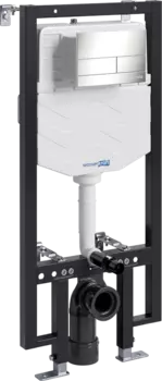 Система инсталляции для унитазов Wasserkraft Vils 56TLT.010.ME.BN04 с кнопкой смыва никель