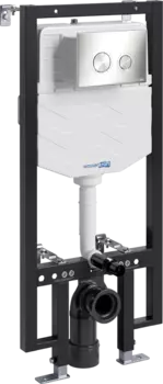 Система инсталляции для унитазов Wasserkraft Vils 56TLT.010.ME.BN01 с кнопкой смыва никель