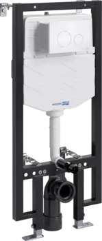 Система инсталляции для унитазов Wasserkraft Vils 56TLT.010.ME.WH02 с кнопкой смыва белой