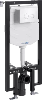Система инсталляции для унитазов Wasserkraft Vils 56TLT.010.ME.WH01 с кнопкой смыва белой