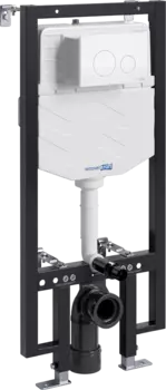 Система инсталляции для унитазов Wasserkraft Vils 56TLT.010.ME.WM02 с кнопкой смыва матовой белой