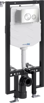 Система инсталляции для унитазов Wasserkraft Vils 56TLT.010.ME.BN02 с кнопкой смыва никель