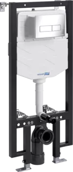 Система инсталляции для унитазов Wasserkraft Vils 56TLT.010.ME.CH03 с кнопкой смыва хром