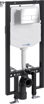 Система инсталляции для унитазов Wasserkraft Vils 56TLT.010.ME.CH04 с кнопкой смыва хром