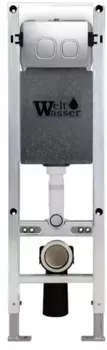 Система инсталляции WeltWasser Amberg 350 ST c клавишей смыва Amberg RD-MT CR хром матовый