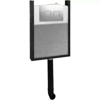 Система инсталляции для напольного унитаза WeltWasser Amberg 404 с клавишей смыва Amberg RD-CR хром