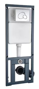 Система инсталляции WeltWasser Marberg 410 с клавишей смыва MAR 410 RD-CR хром