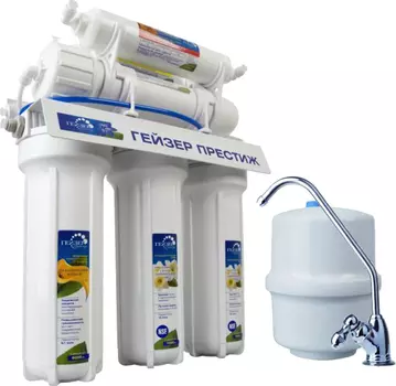 Система обратного осмоса Гейзер Престиж с краном №6, баком 12 л