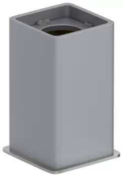 Скрытое подключение МОДУЛЬ скрытого подключения для "МЭМ CUBE" (RAL 7040 Серое окно)