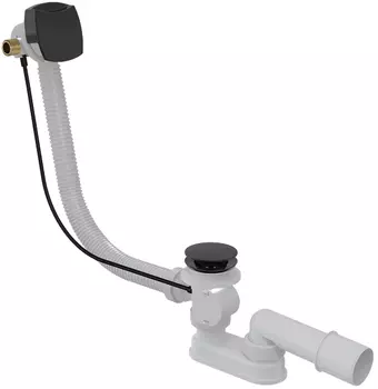 Слив-перелив AlcaPlast A564BLACK с наливом через перелив