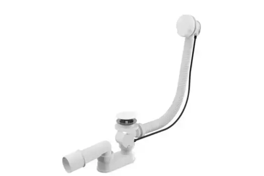 Слив-перелив (полуавтомат, 100 см.) Vega V55R Гл000026275, белый