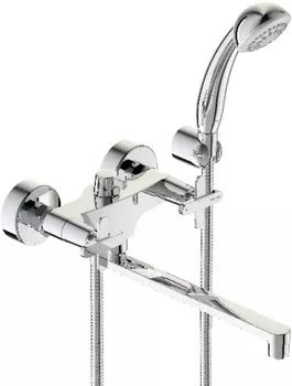 Смес/ванна к/затв дл/изл плоск Lобр б/к ART Vidima BA329AA