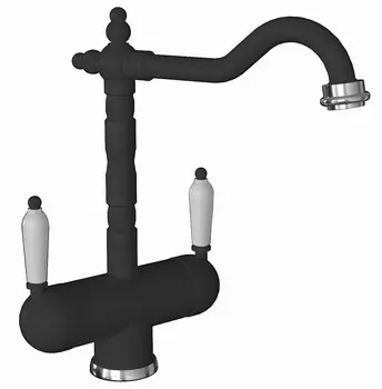 Смеситель для кухни Florentina Ария FL черный матовый