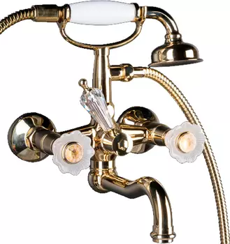 Смеситель для ванны Boheme Camelia 293-Camelia золотой глянцевый