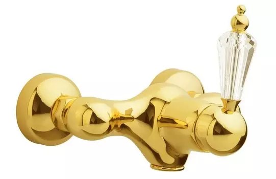 Смеситель для душа Boheme Imperiale Presente золото с кристаллами Swarovski