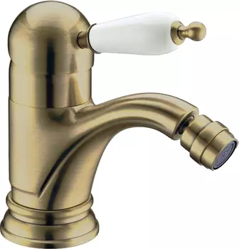 Смеситель для биде Boheme Medici Ripresa бронзовый глянцевый с белой керамикой