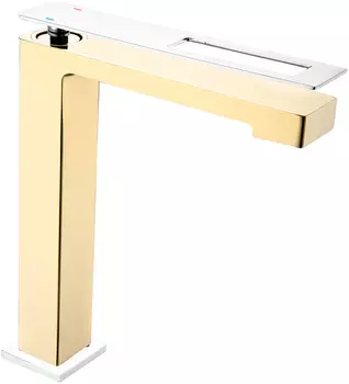 Смеситель для раковины Boheme Q золото - хром