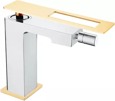 Смеситель для биде Boheme Q хром - золотой