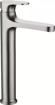 Смеситель для раковины высокий Boheme Spectre сталь матовая