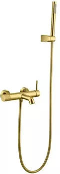 Смеситель для ванны с душем Boheme Uno золото глянцевый