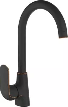 Смеситель для кухни D&K Venice.Gondola черный матовый