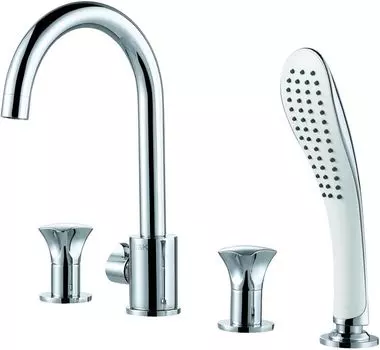 Смеситель на борт ванны D&K Grimm Hessen DA1384901 хром, белый