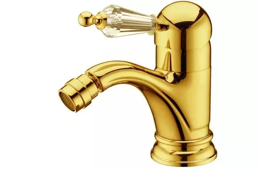 Смеситель для биде Boheme Imperiale Presente золото с кристаллами Swarovski