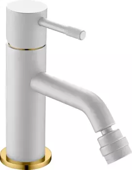 Смеситель для биде Boheme Uno белый - золото