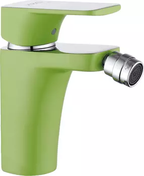 Смеситель для биде D&K DA1432212 зеленый, хром