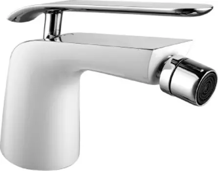 Смеситель для биде Lemark Melange LM4908CW белый, хром