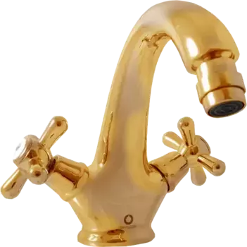 Смеситель для биде Rav Slezak Morava retro золото