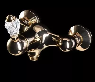 Смеситель для душа Boheme Crystal золотой глянцевый