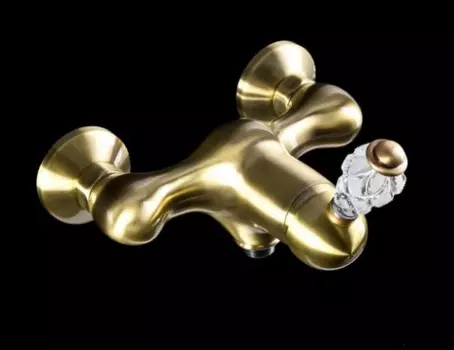 Смеситель для душа Boheme Crystal бронзовый глянцевый