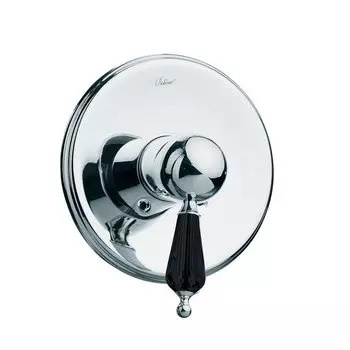 Смеситель для душа Boheme Tradizionale Nero хром с черными кристаллами Swarovski