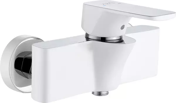 Смеситель для душа D&K белый, хром (DA1433116)