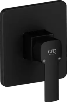 Смеситель для душа GPD Pedra MAD160-S черный матовый