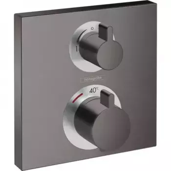 Смеситель для душа Hansgrohe Ecostat Square 15714340 черный, с термостатом