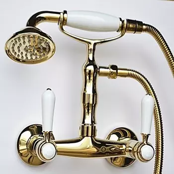 Смеситель для душа Magliezza Bianco золото (50111-3-do)