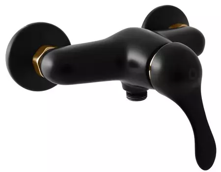 Смеситель для душа Rav Slezak Labe черный матовый - золото