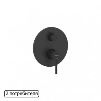 Смеситель для душа встраиваемый Excellent Pi черный матовый