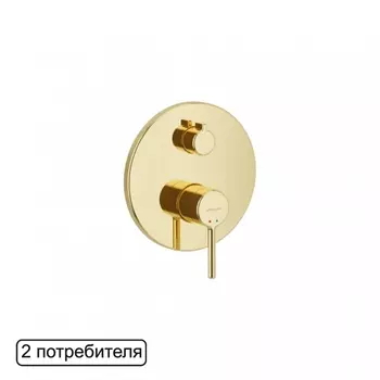 Смеситель для душа встраиваемый Excellent Pi золотой