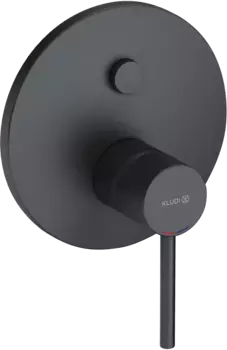 Смеситель для душа встраиваемый Kludi Bozz черный матовый