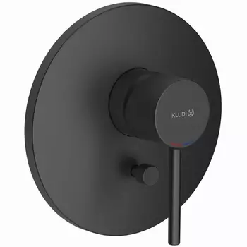 Смеситель для душа встраиваемый Kludi Bozz черный матовый
