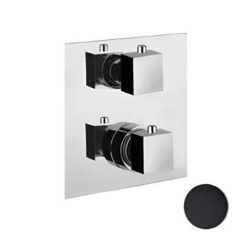 Смеситель для душа встраиваемый с термостатом Webert Pegaso PE970903560, черный